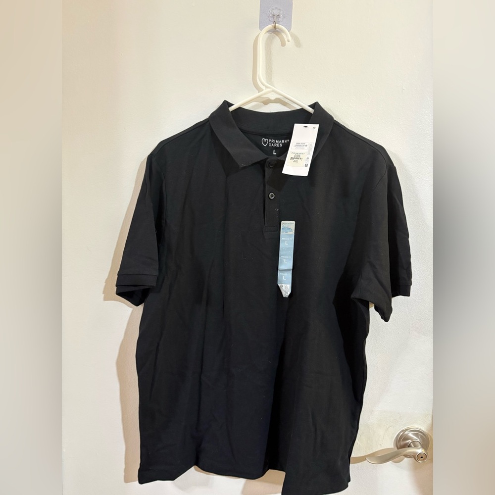 Primark Essential Black Polo Shirt